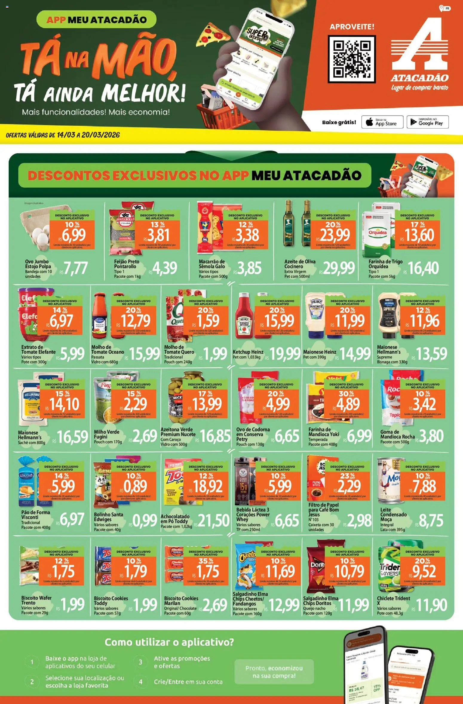 Pré-Visualização do folheto "Atacadão ofertas - PR" da loja Atacadão válido a partir de 14/03/2026