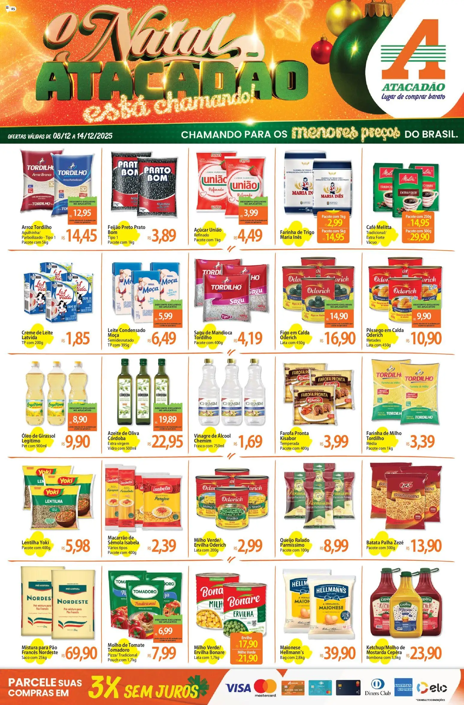 Pré-Visualização do folheto "Ofertas - RS" da loja Atacadão válido a partir de 08/12/2025