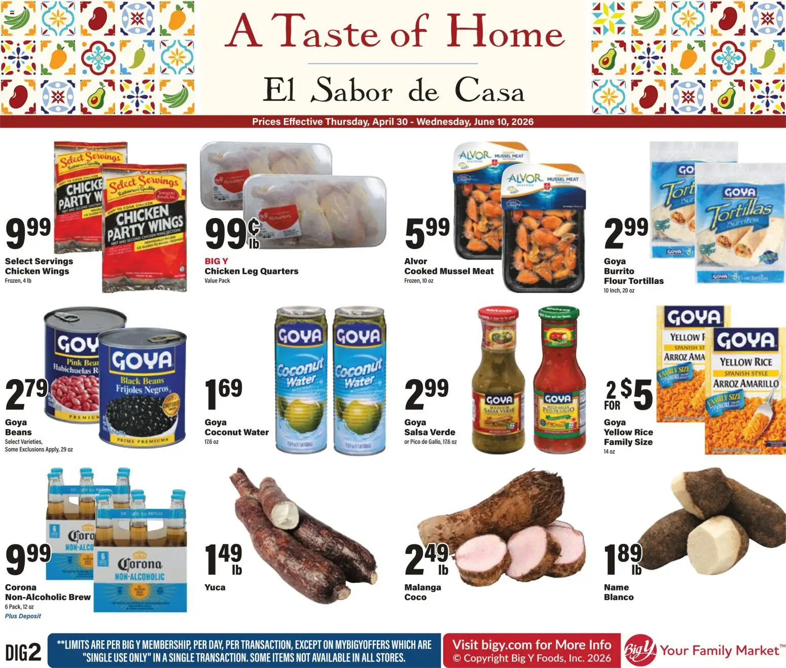 Ad Preview of Big Y Big Y A Taste of Home from 04/30/2026