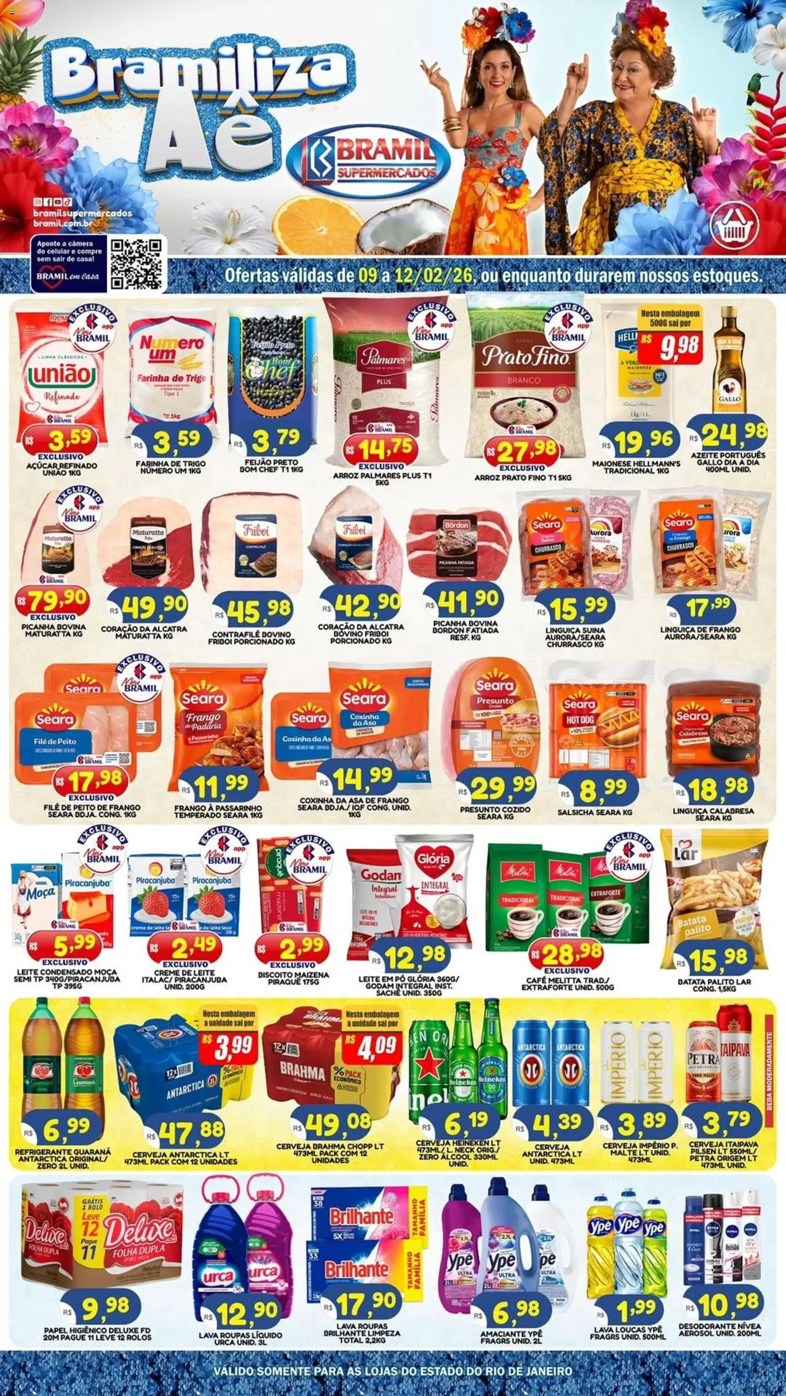 Pré-Visualização do folheto "Ofertas da semana" da loja Bramil Supermercados válido a partir de 09/02/2026