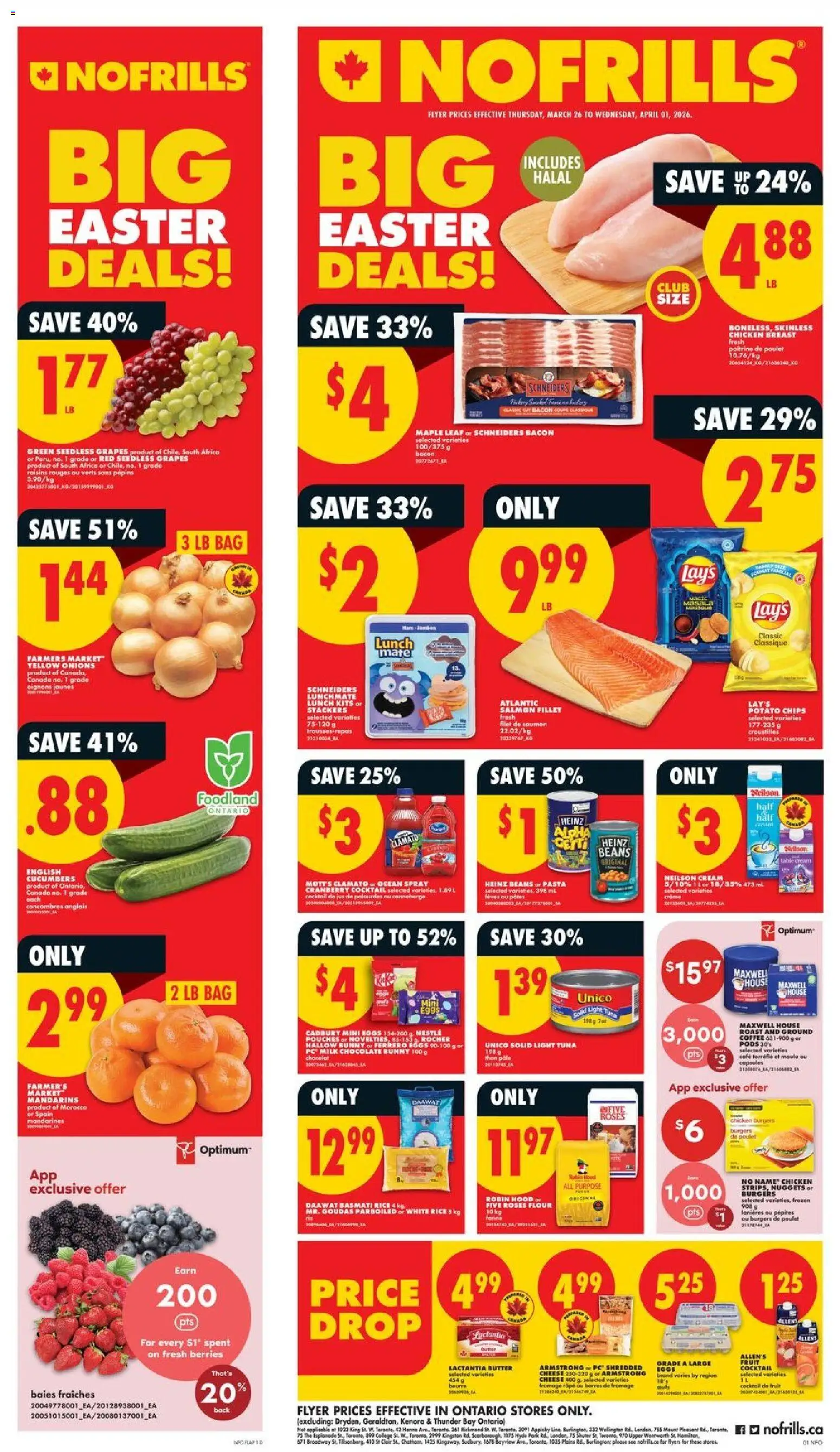 Preview of leaflet No Frills weekly flyer - ON from shop No Frills is valid from Mar 26, 2026