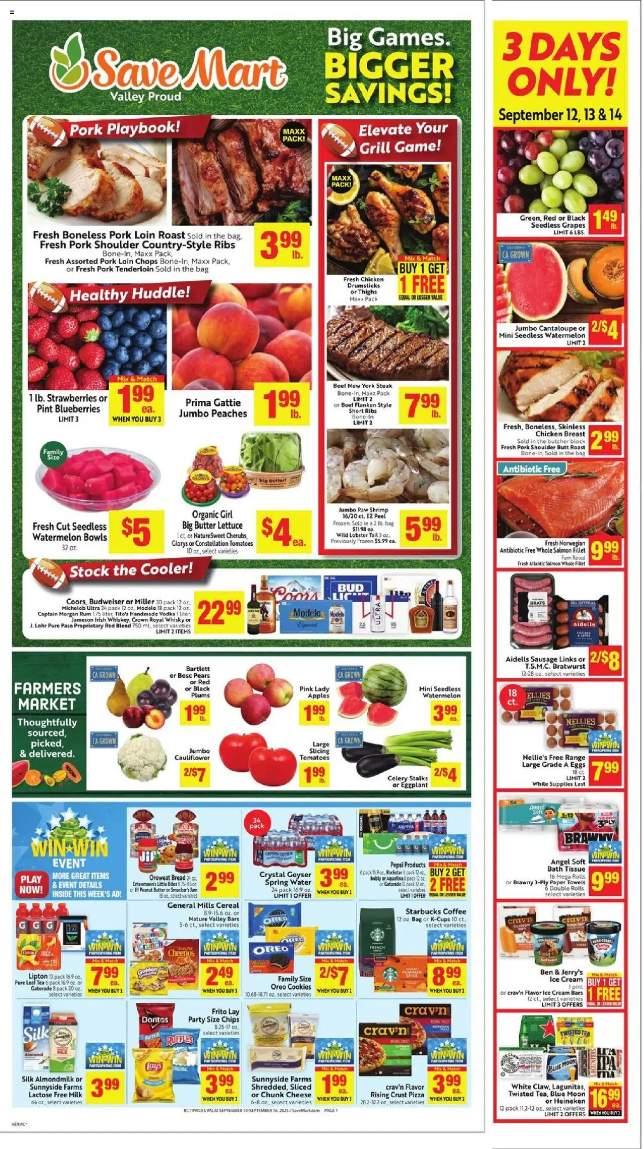 Save Mart Weekly - CA from 09/10/2025 - Flyer - Page number 1