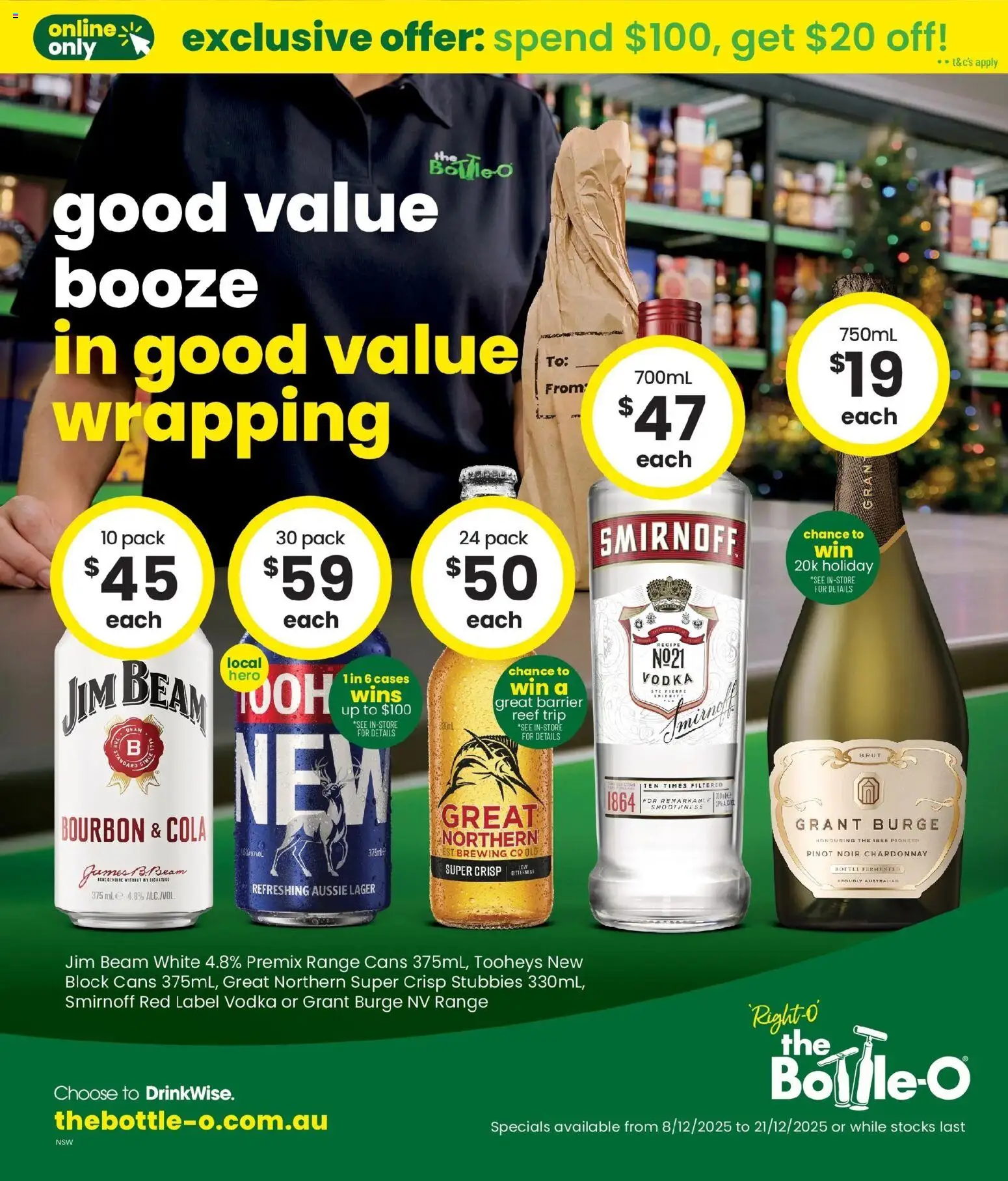 Preview of catalogue Catalogue Wickham, Deniliquin, The Oaks from shop The Bottle-O valid 08/12/2025