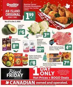 Preview of leaflet Black Friday from shop Quality Foods is valid from Nov 27, 2025