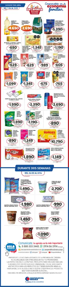 Vista previa del folleto de la tienda Cooperativa Obrera válido desde el 01/04/2026 