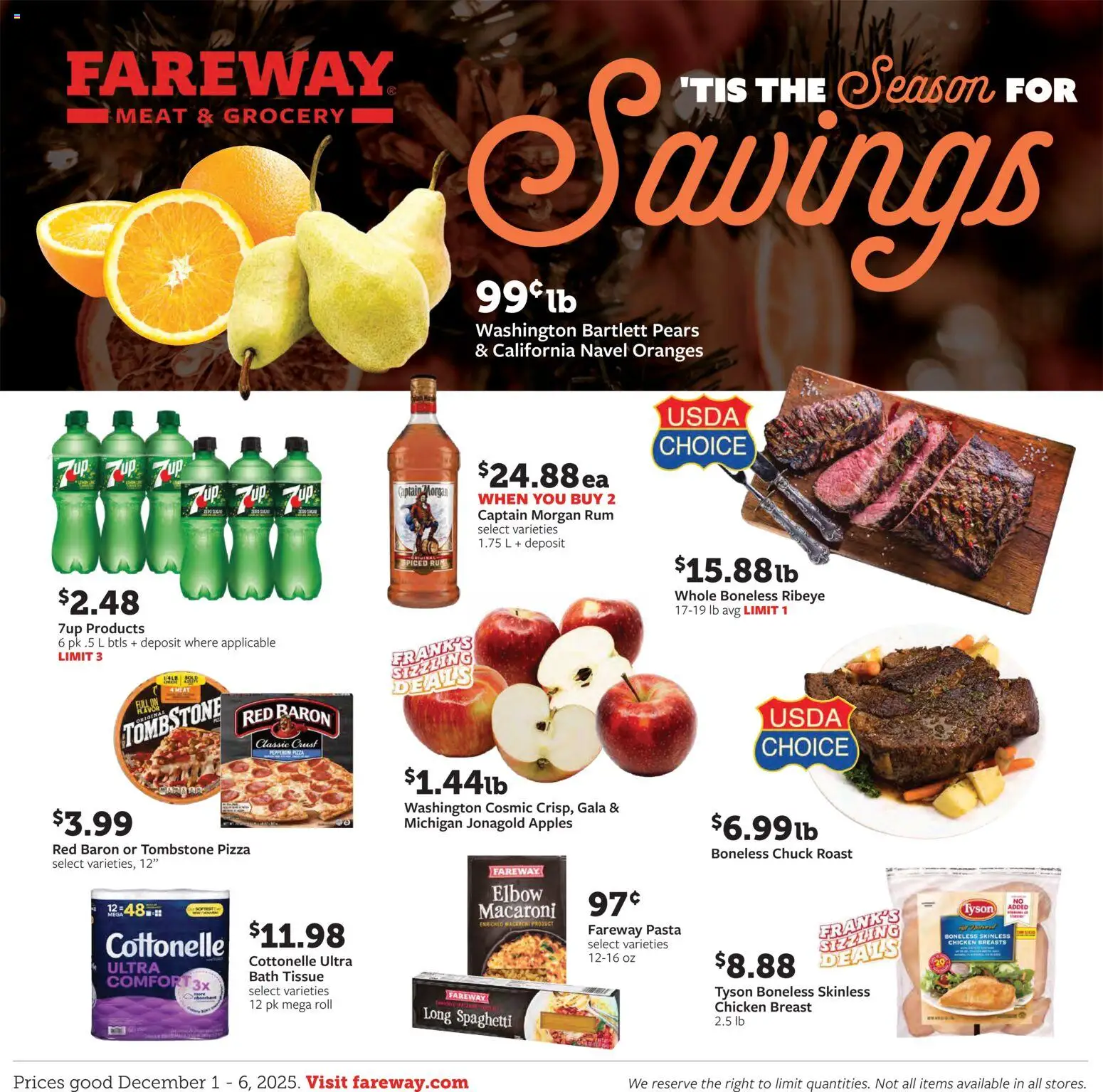 Ad Preview of Fareway Weekly Ad from 12/01/2025