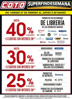 Vista previa del folleto de la tienda Coto válido desde el 27/02/2026 