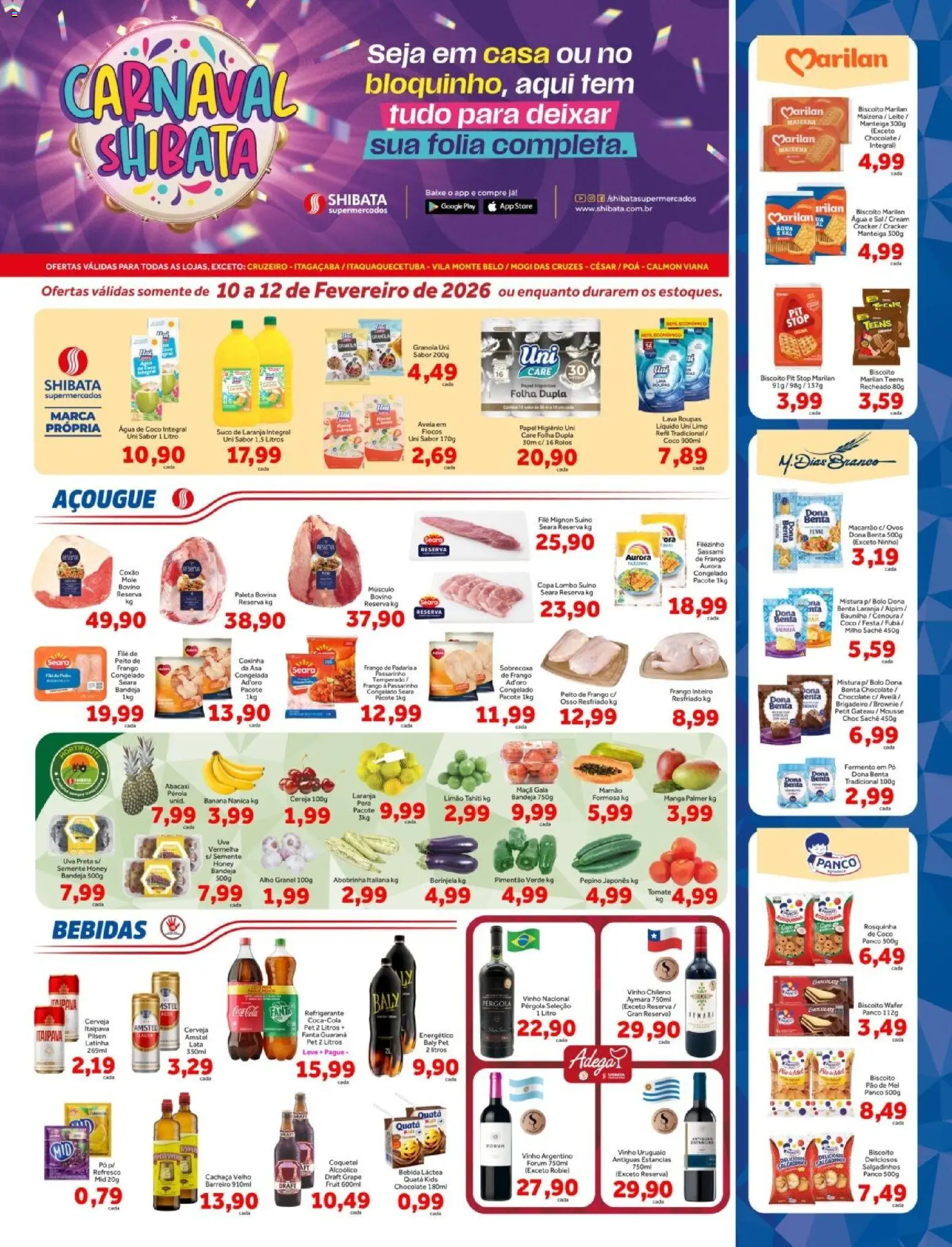 Pré-Visualização do folheto "Ofertas da semana" da loja Shibata válido a partir de 10/02/2026