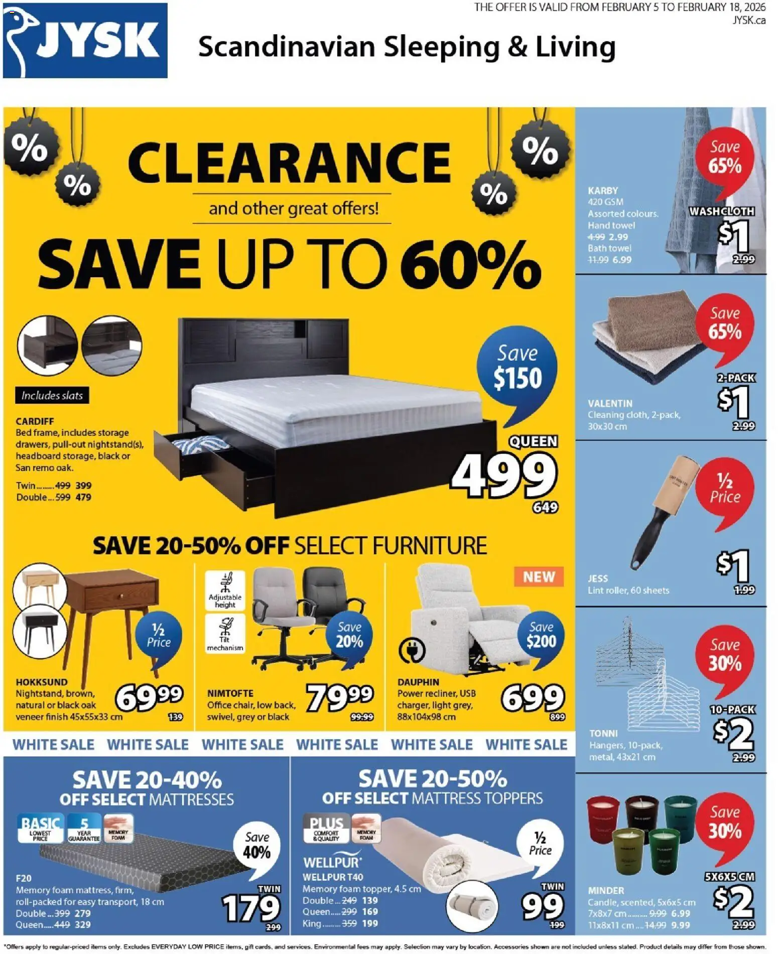 Preview of leaflet Weekly Flyer from shop JYSK is valid from Feb 05, 2026