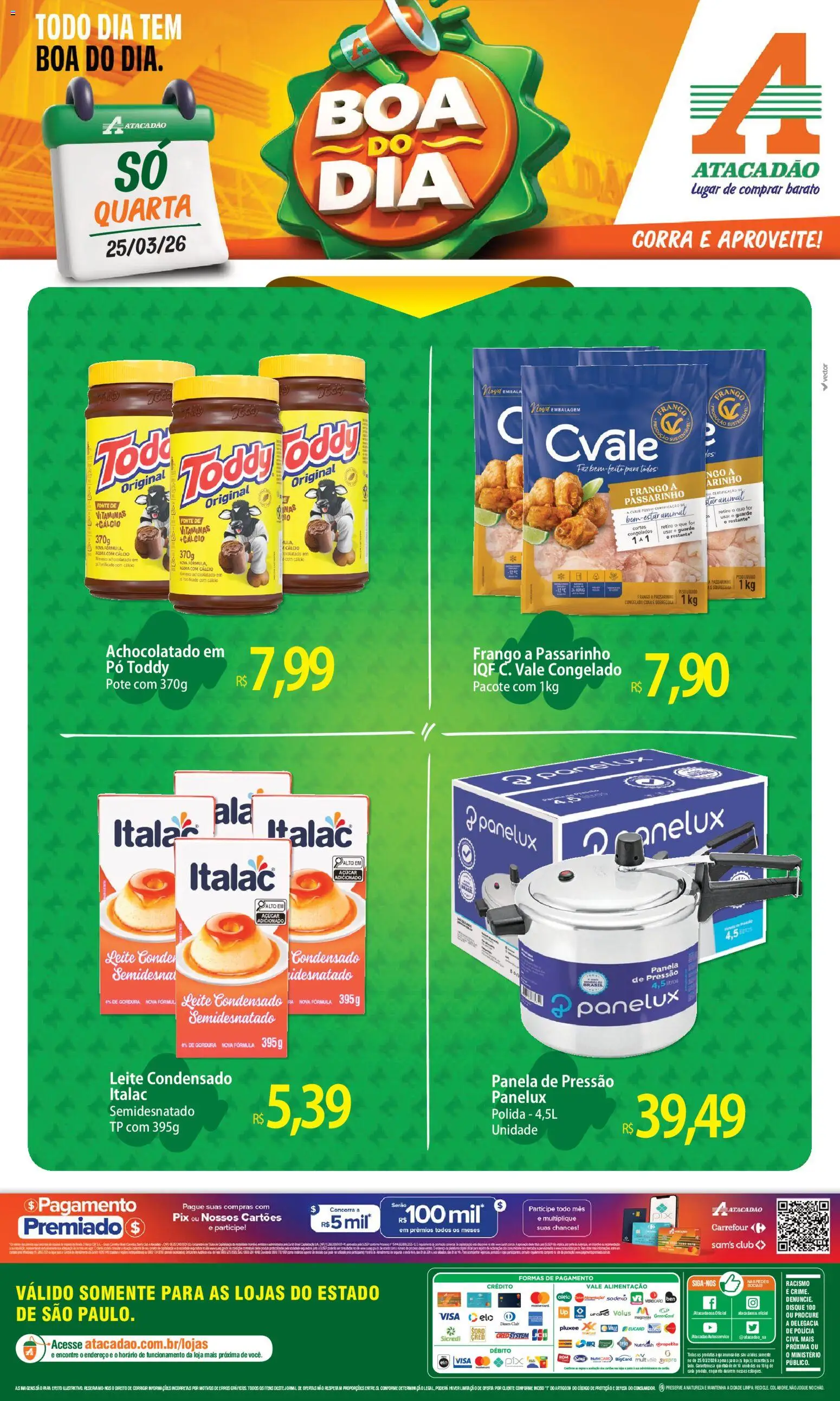Pré-Visualização do folheto "Atacadão ofertas - SP" da loja Atacadão válido a partir de 25/03/2026