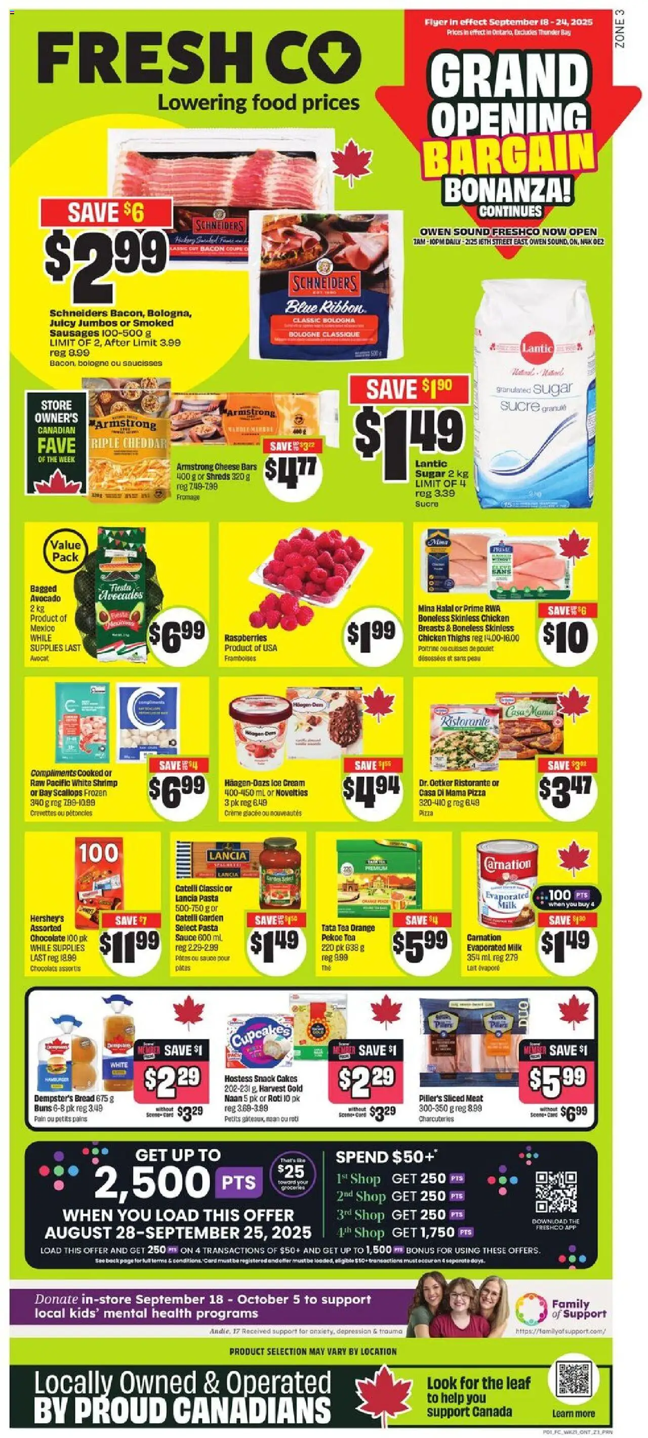 FreshCo flyer valid from Sep 18, 2025 - page number 1
