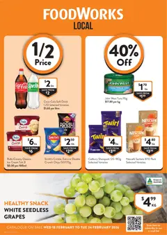 Preview of catalogue Catalogue SA from shop Foodworks valid 18/02/2026