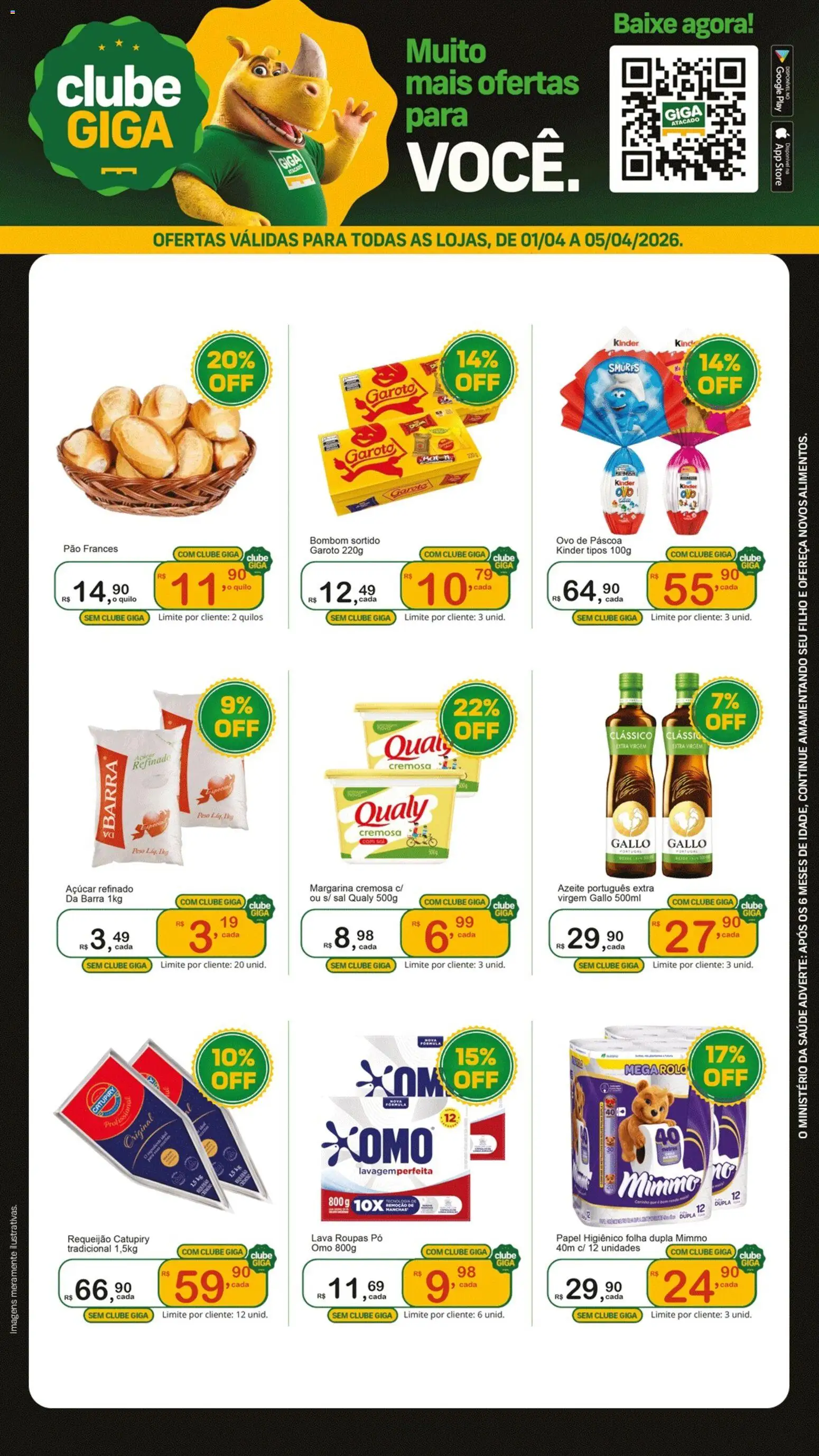 Pré-Visualização do folheto "GIGA Atacado ofertas Clube" da loja GIGA Atacado válido a partir de 01/04/2026