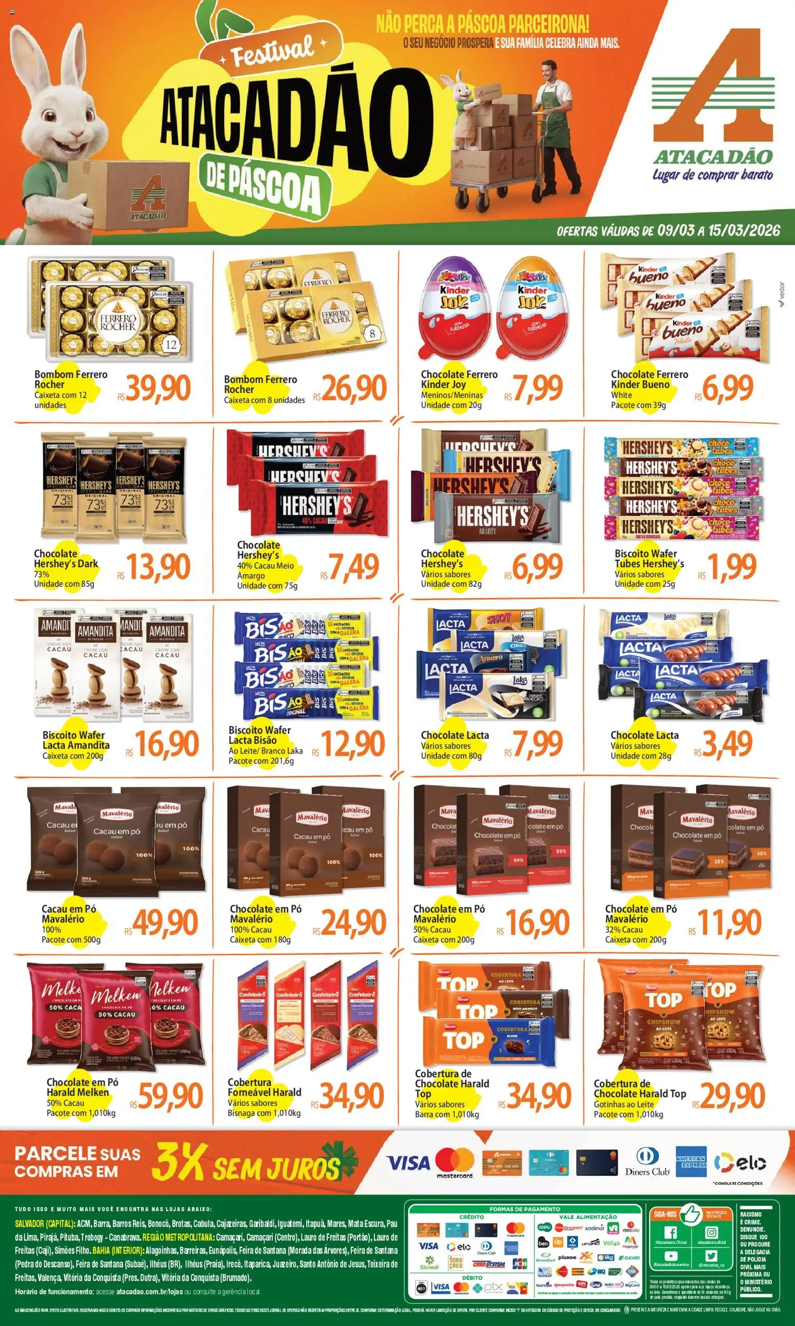 Pré-Visualização do folheto "Atacadão ofertas - BA" da loja Atacadão válido a partir de 09/03/2026
