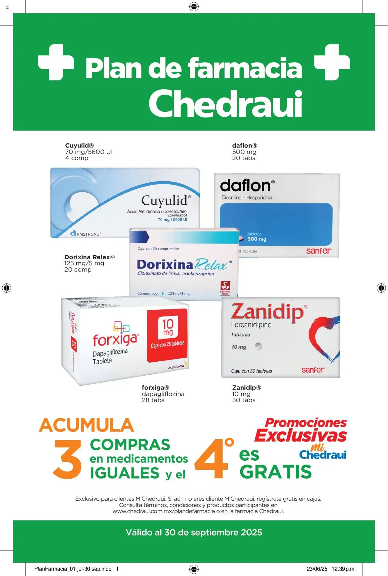 Folleto Planfarmacia 2025 Chedraui y sus promociones válidas desde el 01/07/2025 - Número de página 1