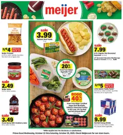 Ad Preview of Meijer Tailgating Deals from 10/22/2025