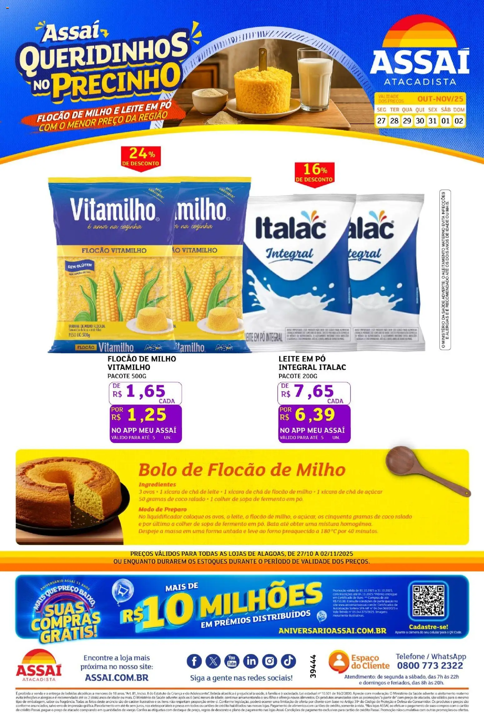Pré-Visualização do folheto "Encarte - AL" da loja Assaí Atacadista válido a partir de 27/10/2025
