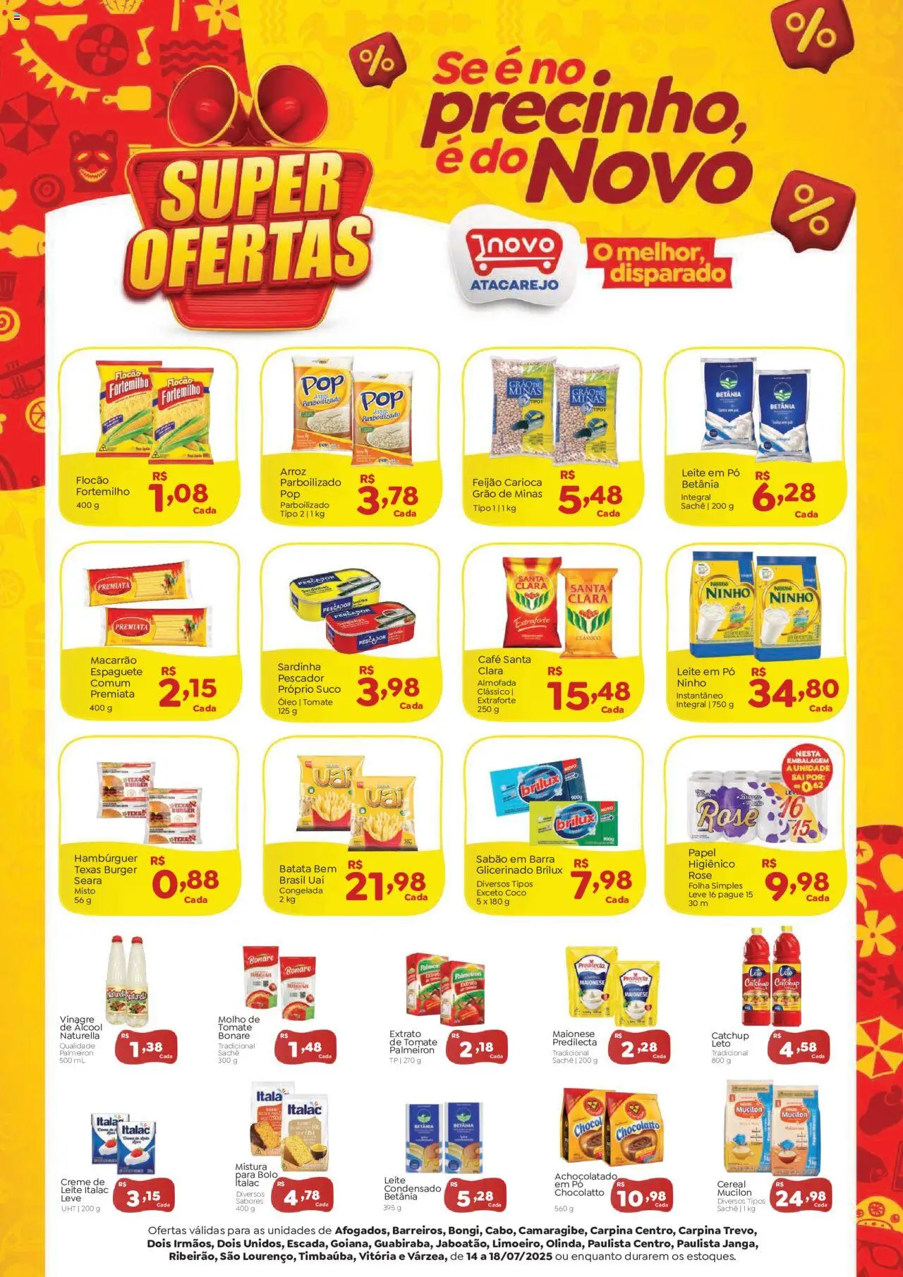 Novo Atacarejo folheto "Ofertas Semanal" válido a partir de 14/07/2025 - número de página 1
