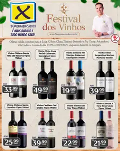Pré-Visualização do folheto "Ofertas Festival dos Vinhos" da loja X Supermercados válido a partir de 17/09/2025