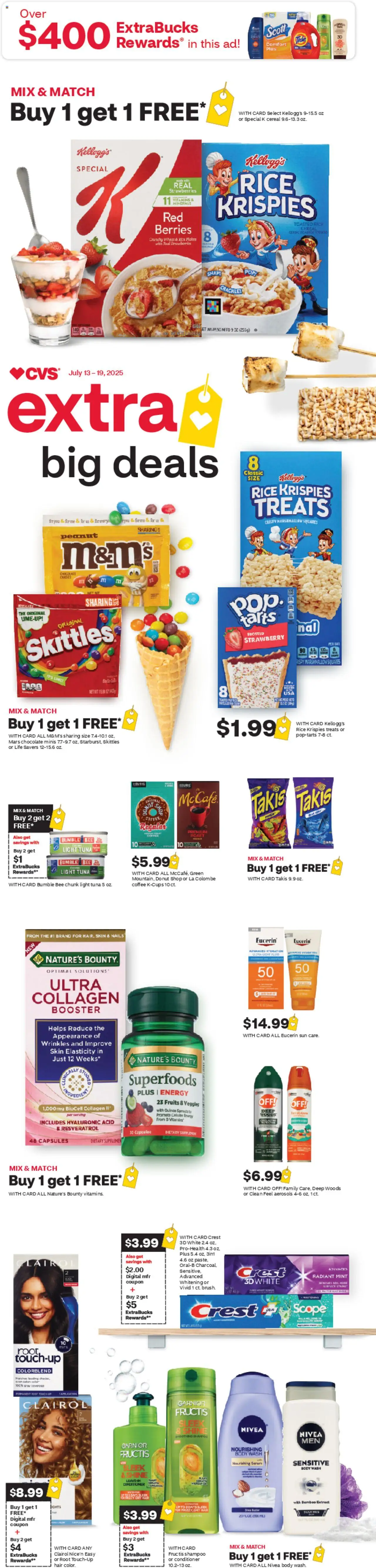 CVS Weekly Ad from 07/13/2025 - Flyer, Circular this week - Page number 1