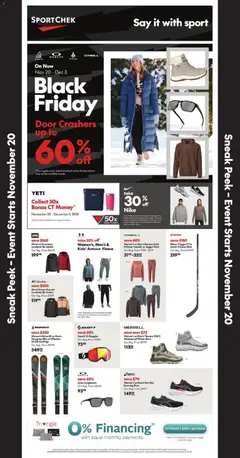 Preview of leaflet Black Friday from shop Sport Chek is valid from Nov 20, 2025