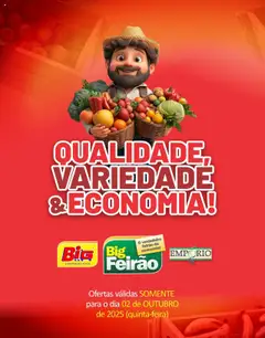 Pré-Visualização do folheto "Ofertas do Dia" da loja Big Supermercados válido a partir de 02/10/2025