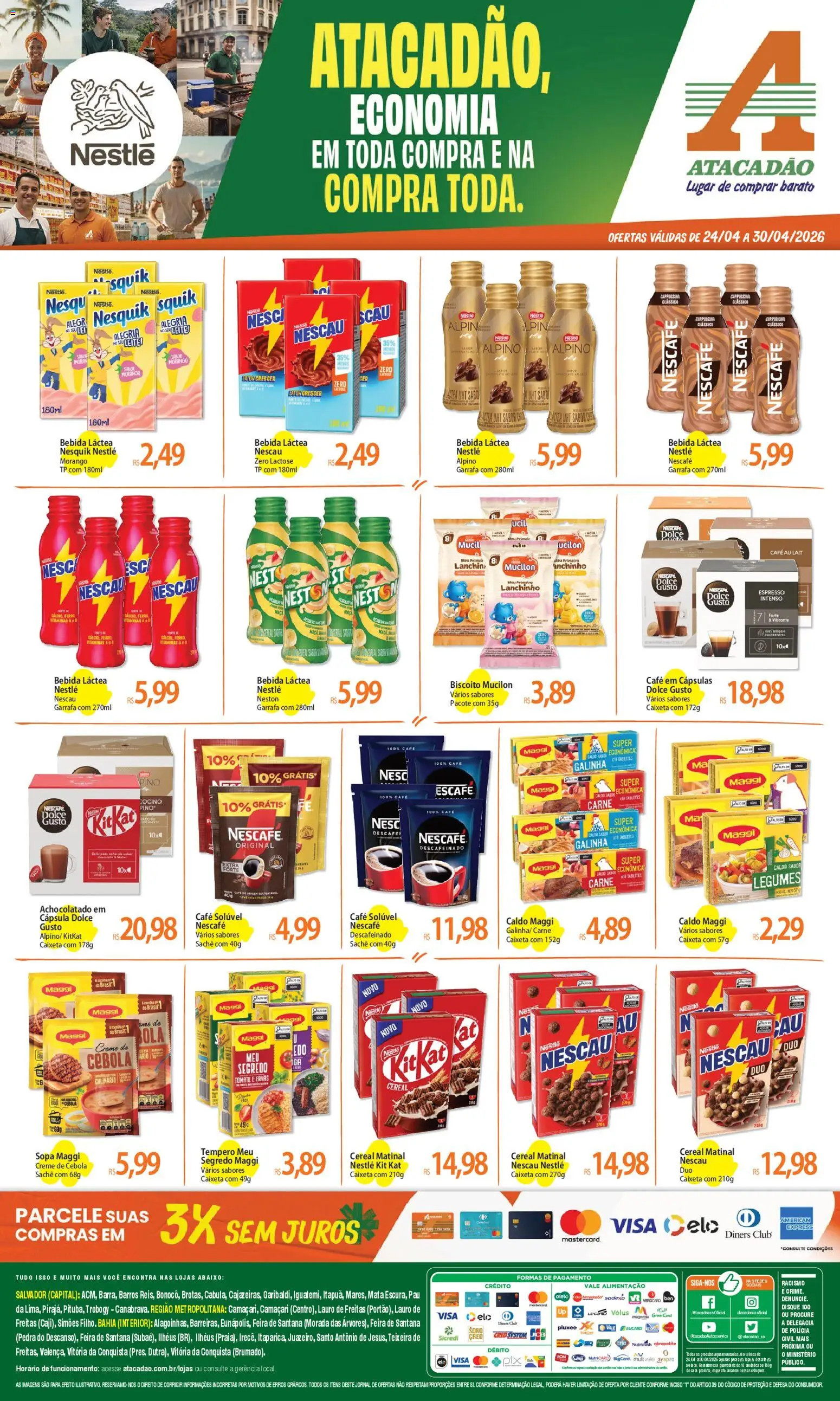 Pré-Visualização do folheto "Atacadão ofertas - BA" da loja Atacadão válido a partir de 24/04/2026