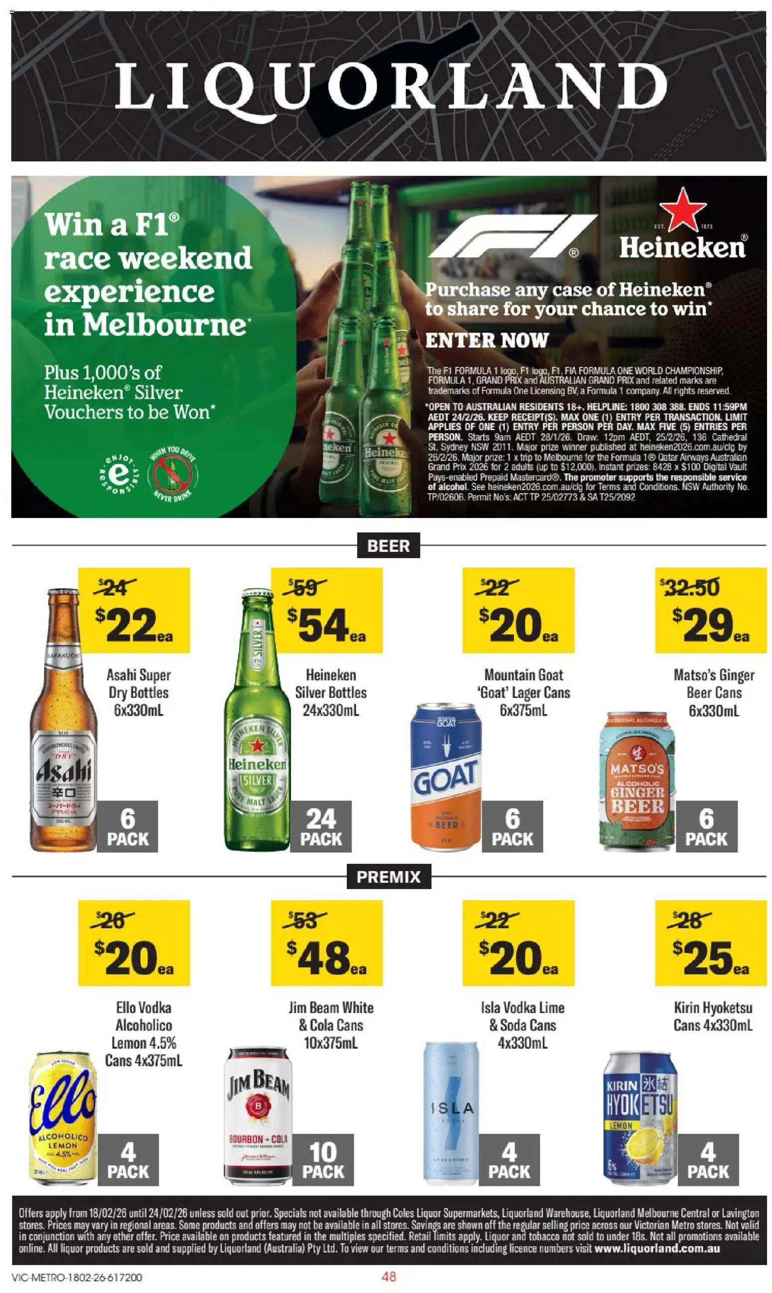 Preview of catalogue Catalogue VIC from shop Liquorland valid 18/02/2026