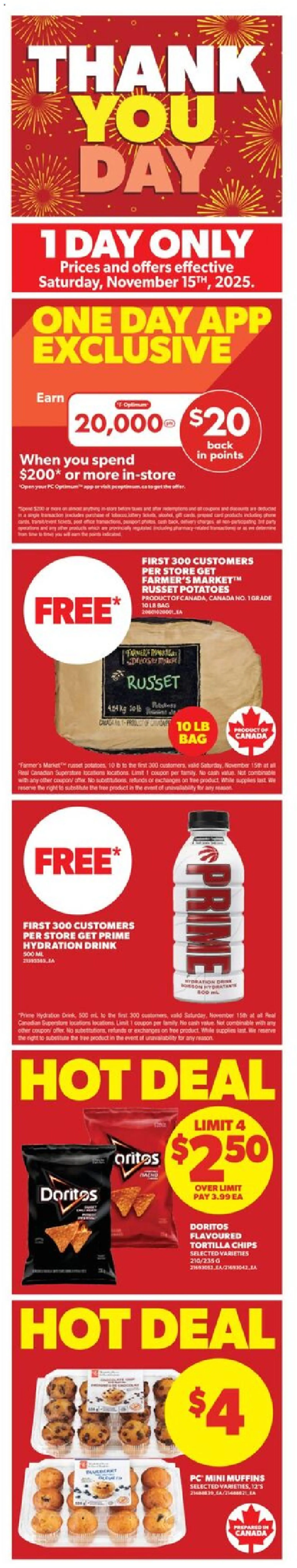 Preview of leaflet Weekly Flyer - ON from shop Real Canadian Superstore is valid from Nov 13, 2025