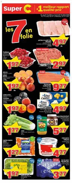 Preview of leaflet Weekly flyer / circulaire from shop Super C is valid from Jul 10, 2025
