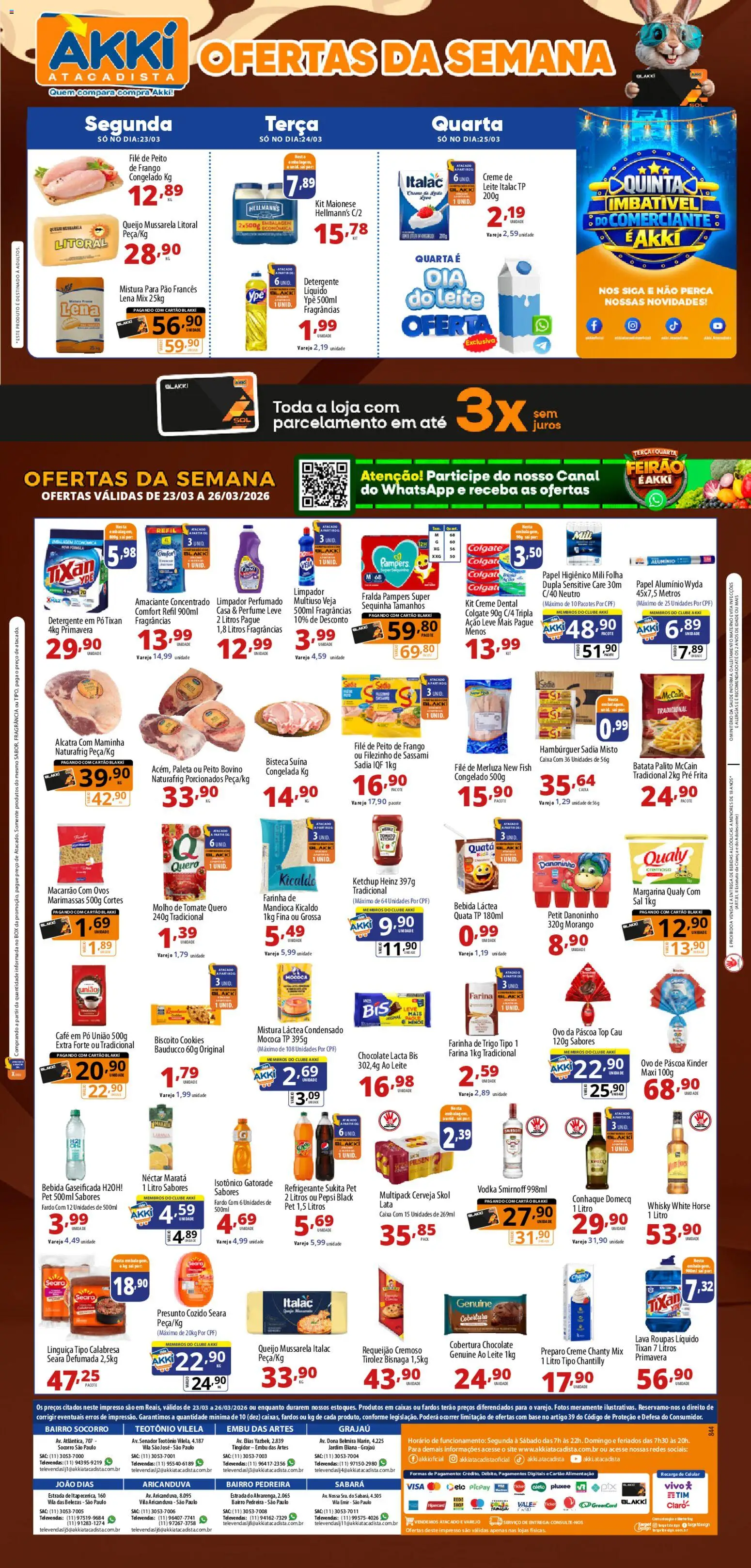 Pré-Visualização do folheto "Akki Atacadista - Ofertas da semana" da loja Akki Atacadista válido a partir de 23/03/2026