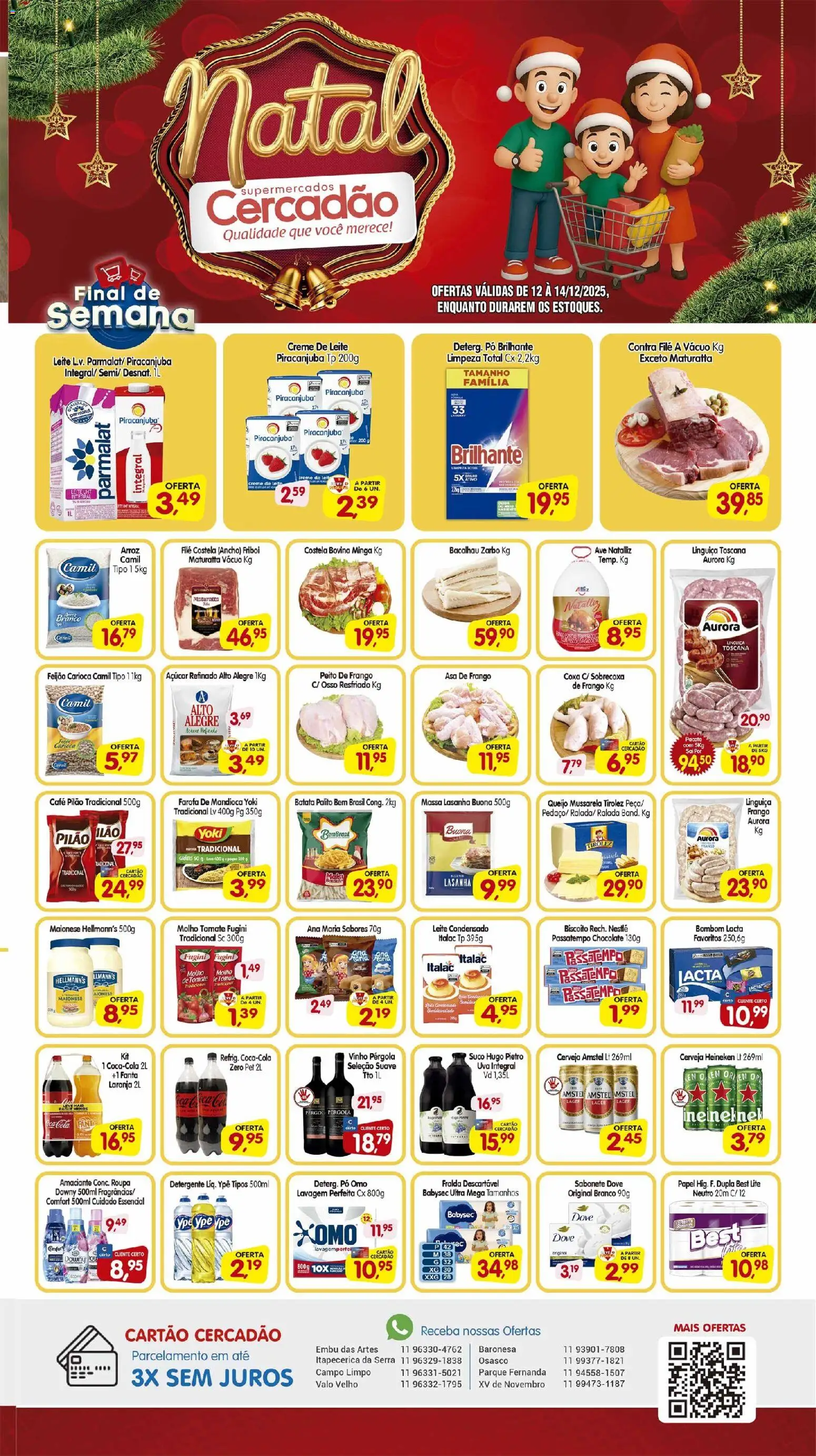 Pré-Visualização do folheto "Ofertas da semana" da loja Cercadão válido a partir de 12/12/2025