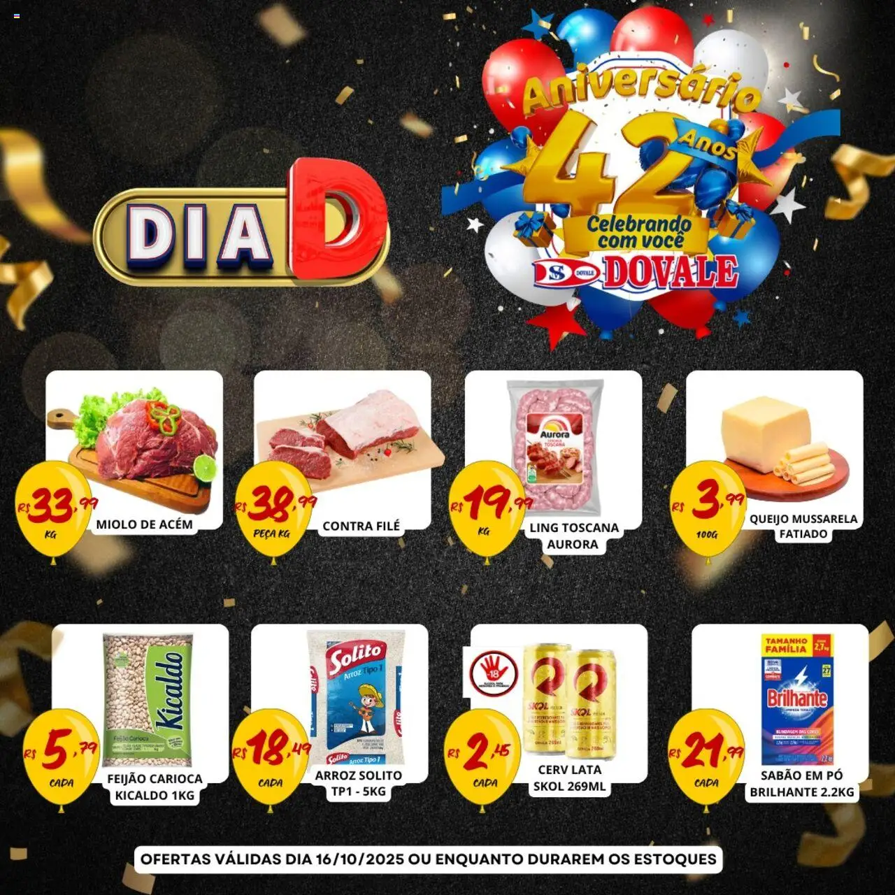 Dovale folheto "Ofertas Dia D" válido a partir de 16/10/2025 - número de página 1