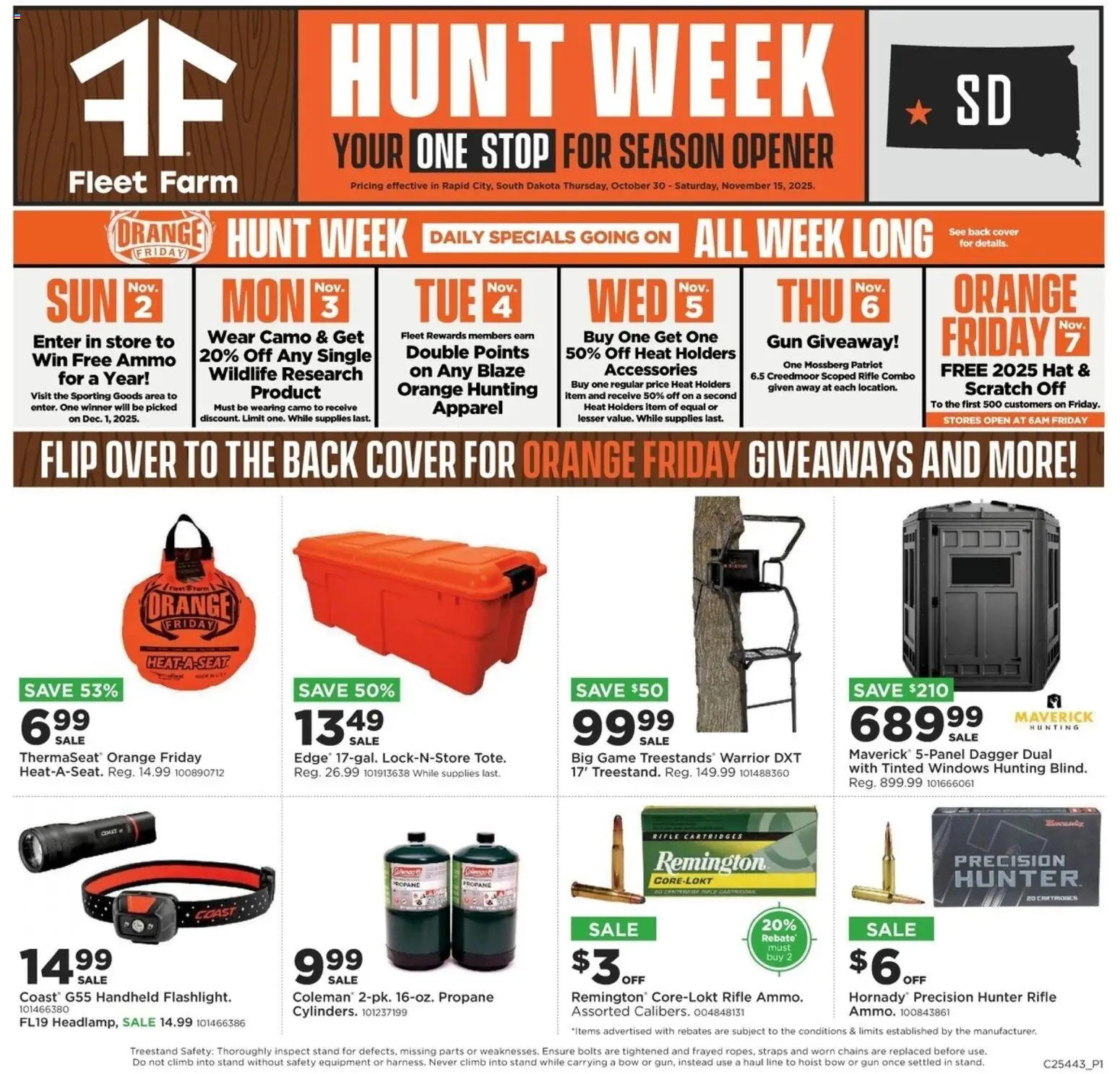 Ad Preview of Mills Fleet Farm Hunt Week Rapid City from 10/30/2025