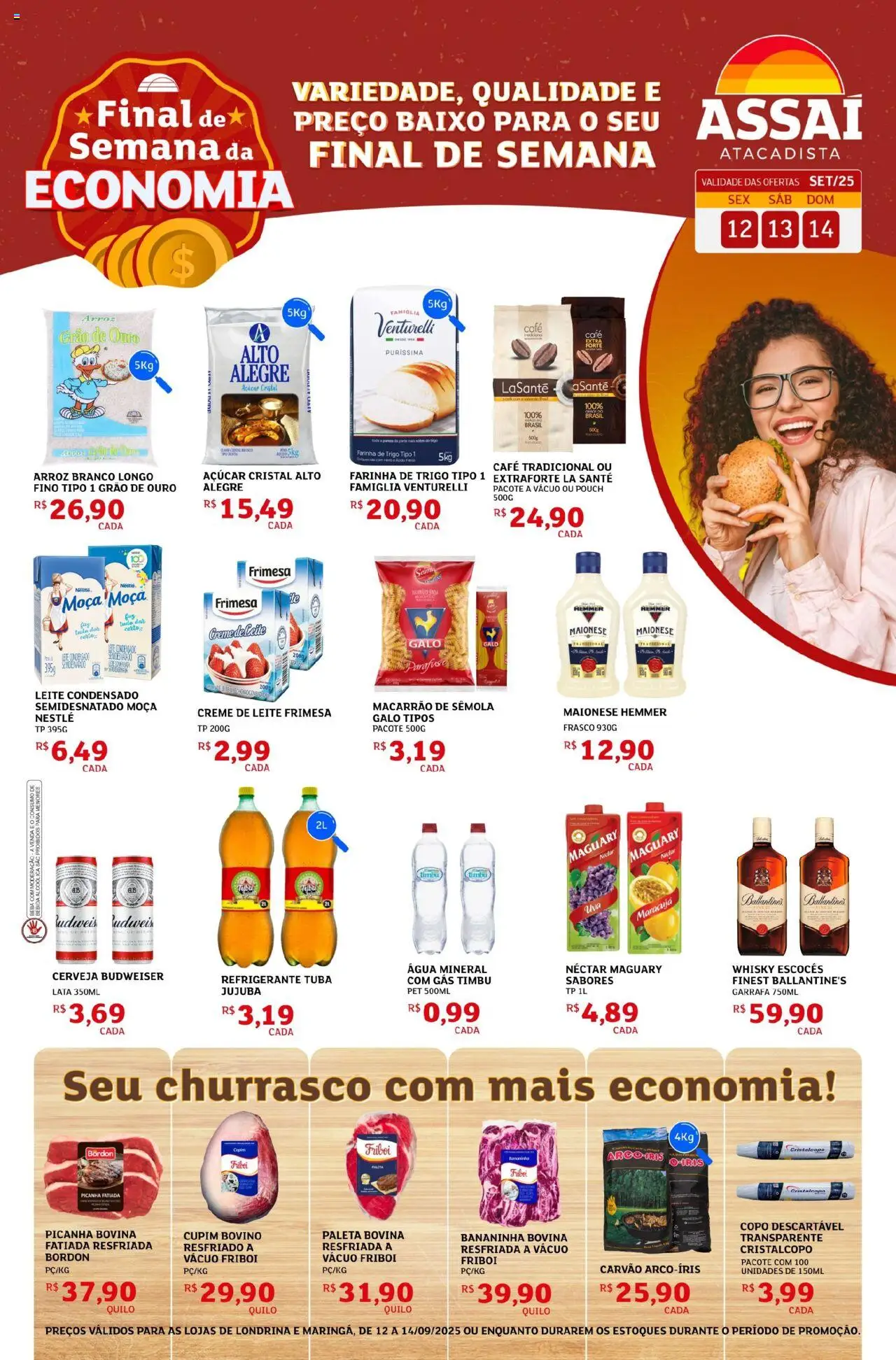 Assaí Atacadista folheto "Encarte - PR" válido a partir de 12/09/2025 - número de página 1