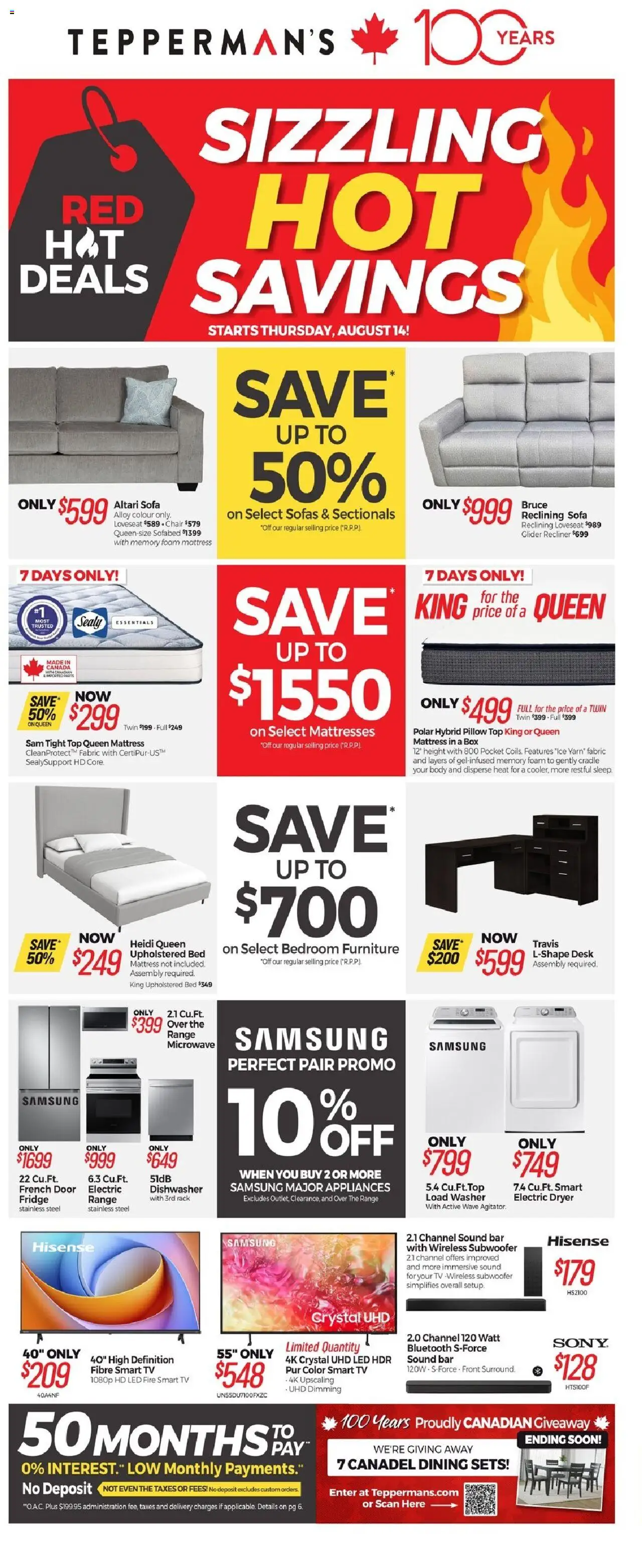 Tepperman's flyer valid from Aug 14, 2025 - page number 1