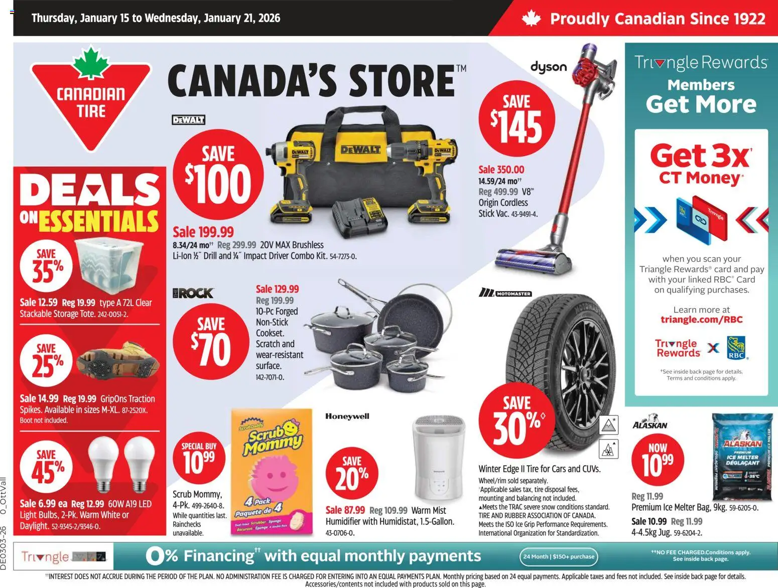 Preview of leaflet Weekly Flyer from shop Canadian Tire is valid from Jan 15, 2026 - Ice, Scrubber