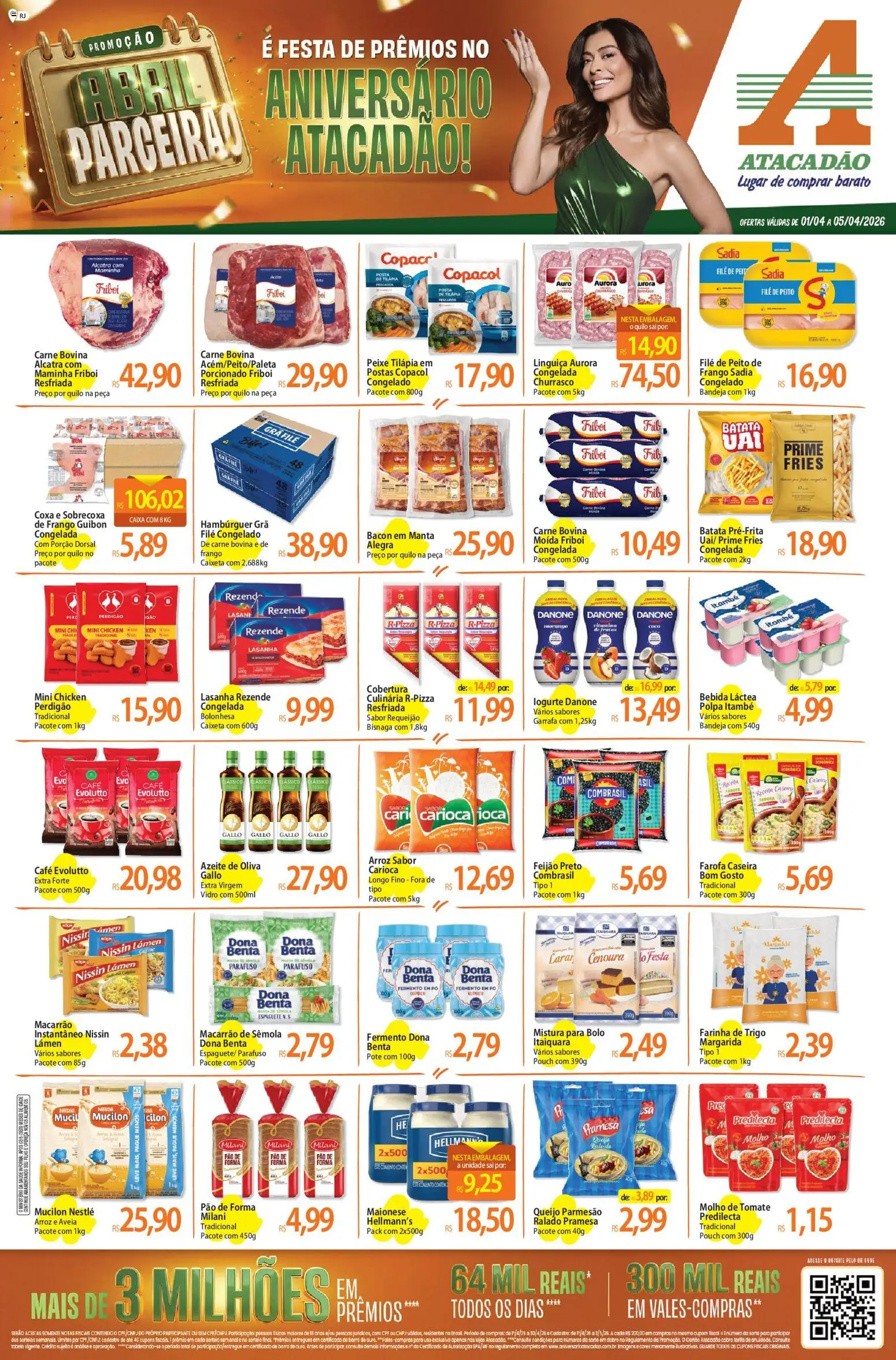 Pré-Visualização do folheto "Atacadão ofertas - RJ" da loja Atacadão válido a partir de 01/04/2026