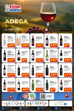 Pré-Visualização do folheto "Ofertas Especial de Vinhos" da loja Higa Atacado válido a partir de 30/10/2025