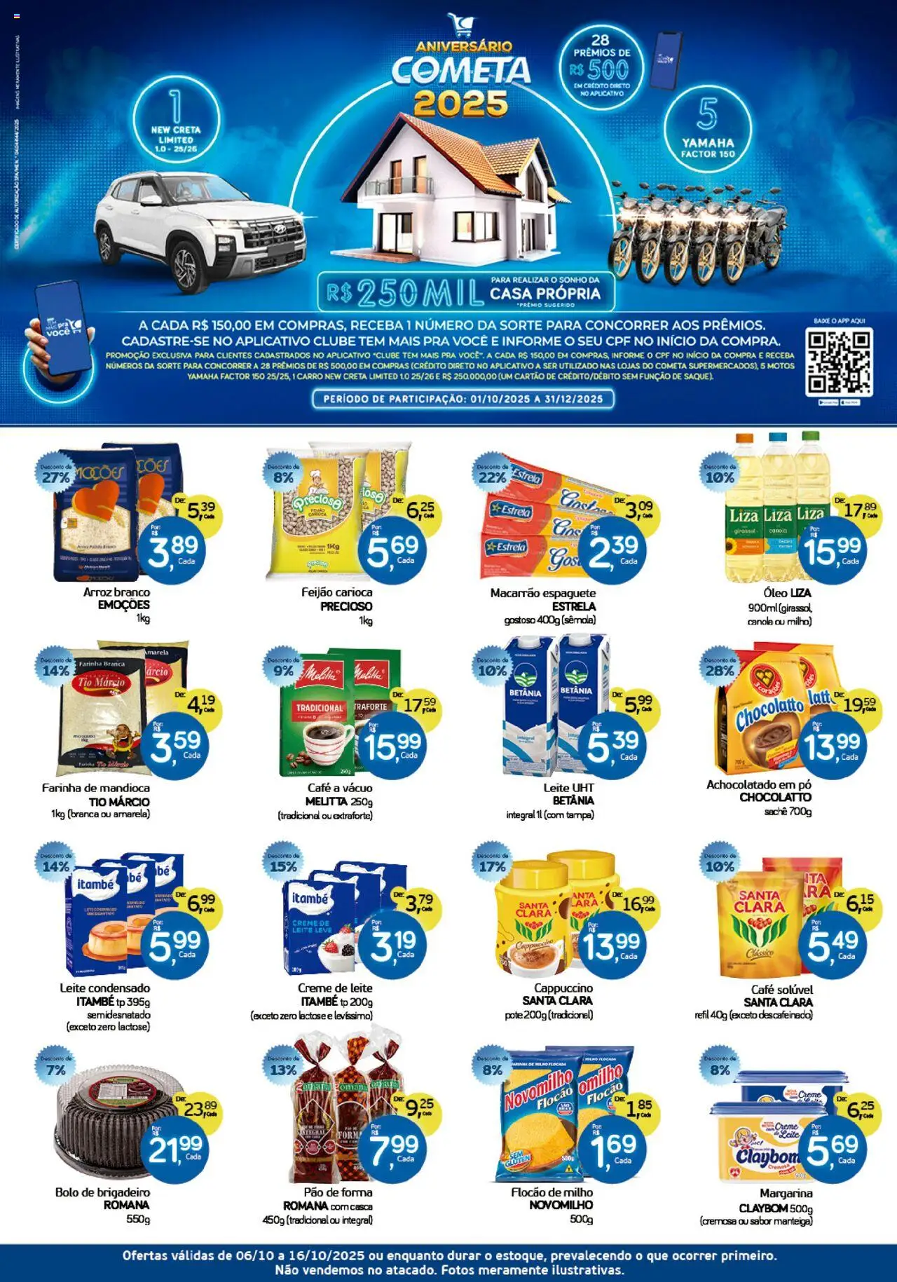 Cometa Supermercados folheto "Ofertas Dezenal" válido a partir de 06/10/2025 - número de página 1