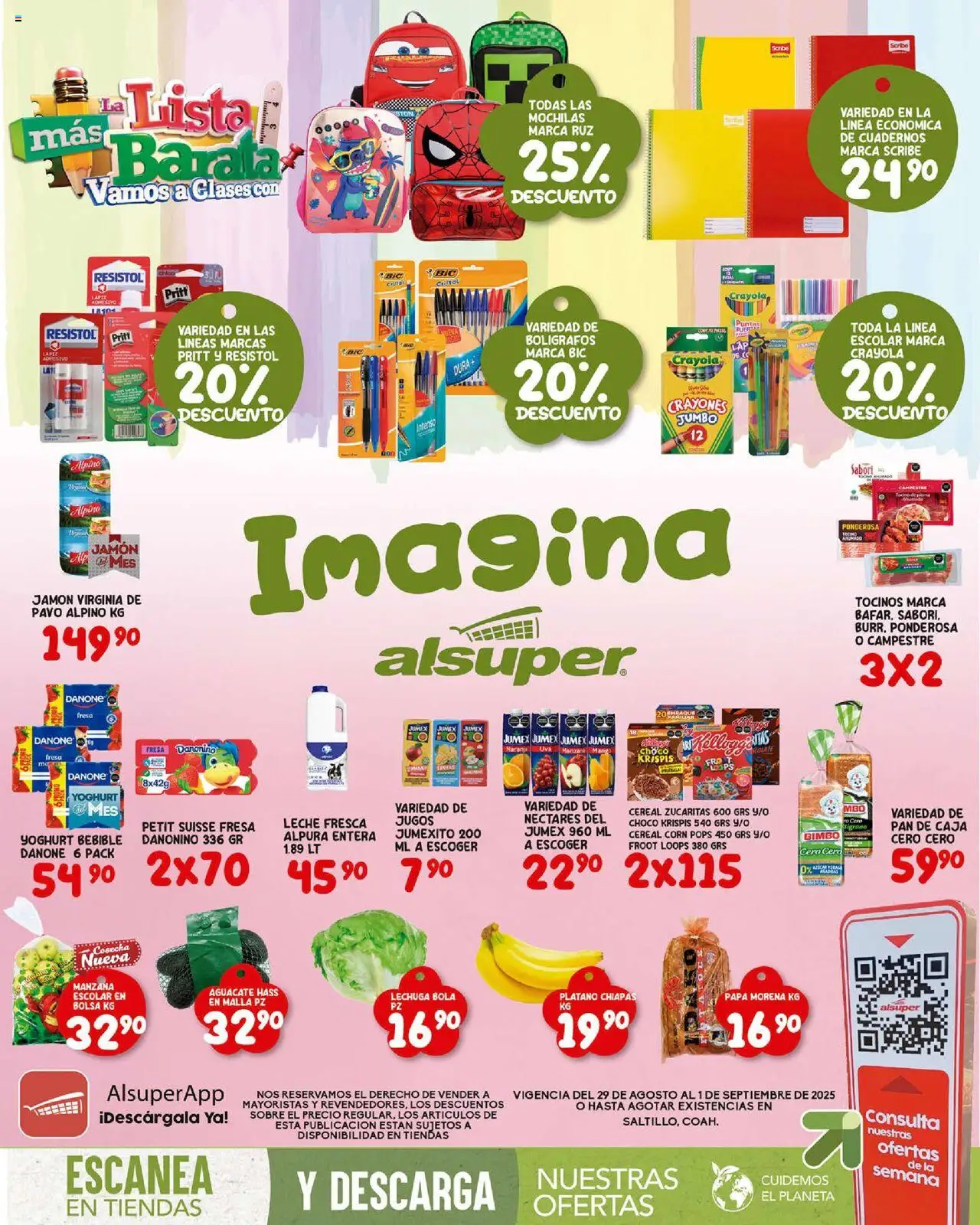 Folleto - Saltillo Alsuper y sus promociones válidas desde el 29/08/2025 - Número de página 1