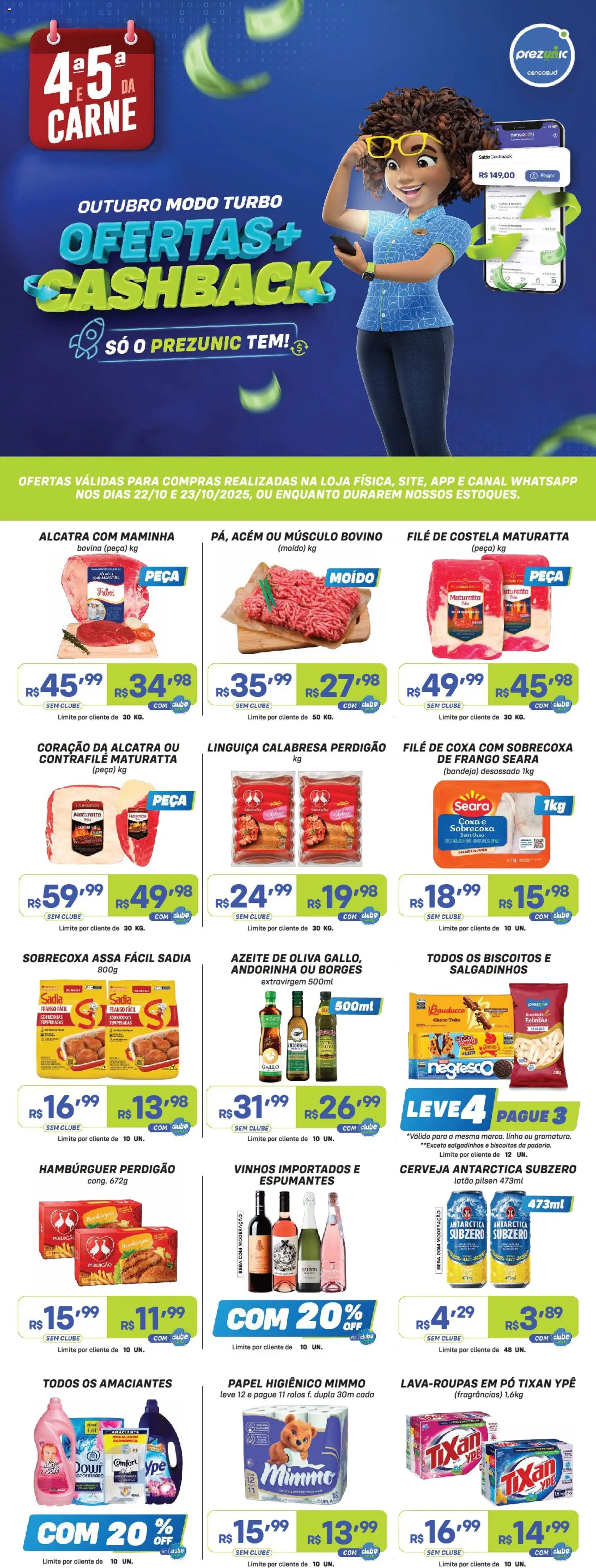 Prezunic folheto "Encarte" válido a partir de 22/10/2025 - número de página 1