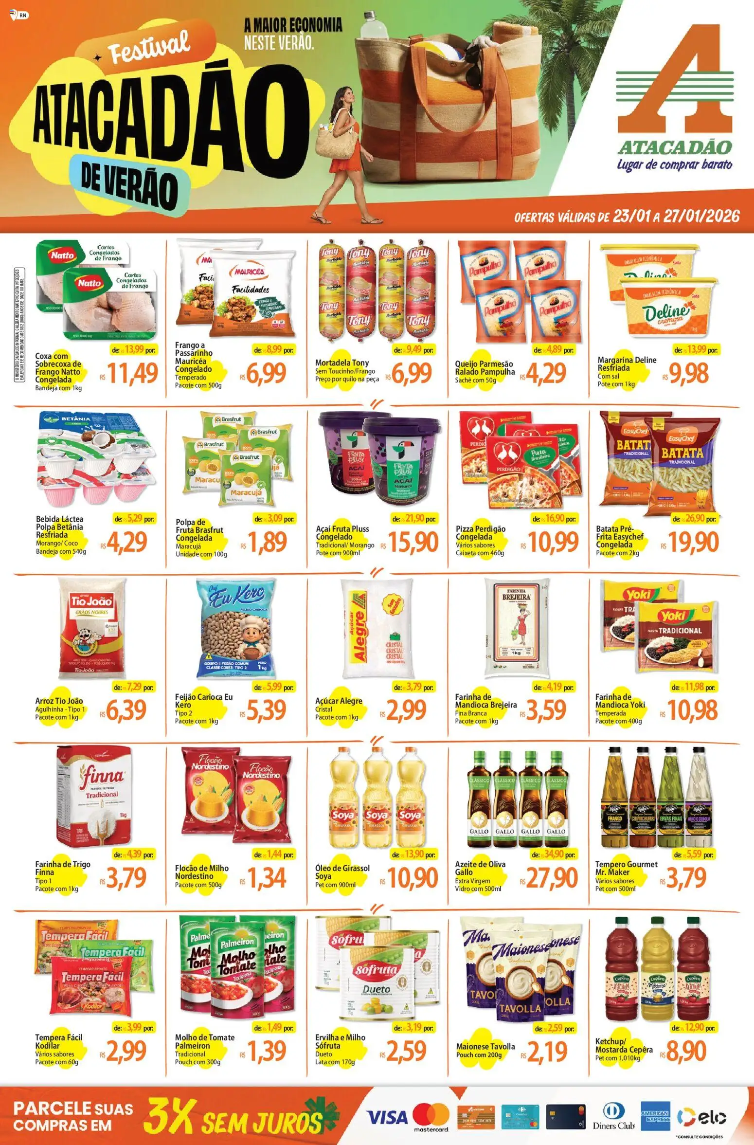 Pré-Visualização do folheto "Ofertas - RN" da loja Atacadão válido a partir de 23/01/2026