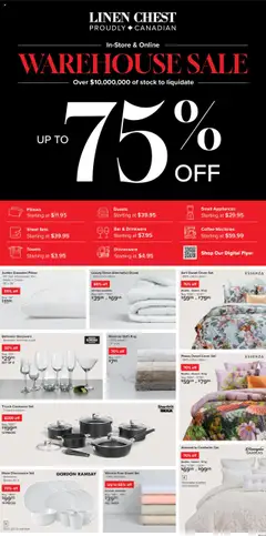 Preview of leaflet Weekly Flyer from shop Linen Chest is valid from Sep 24, 2025
