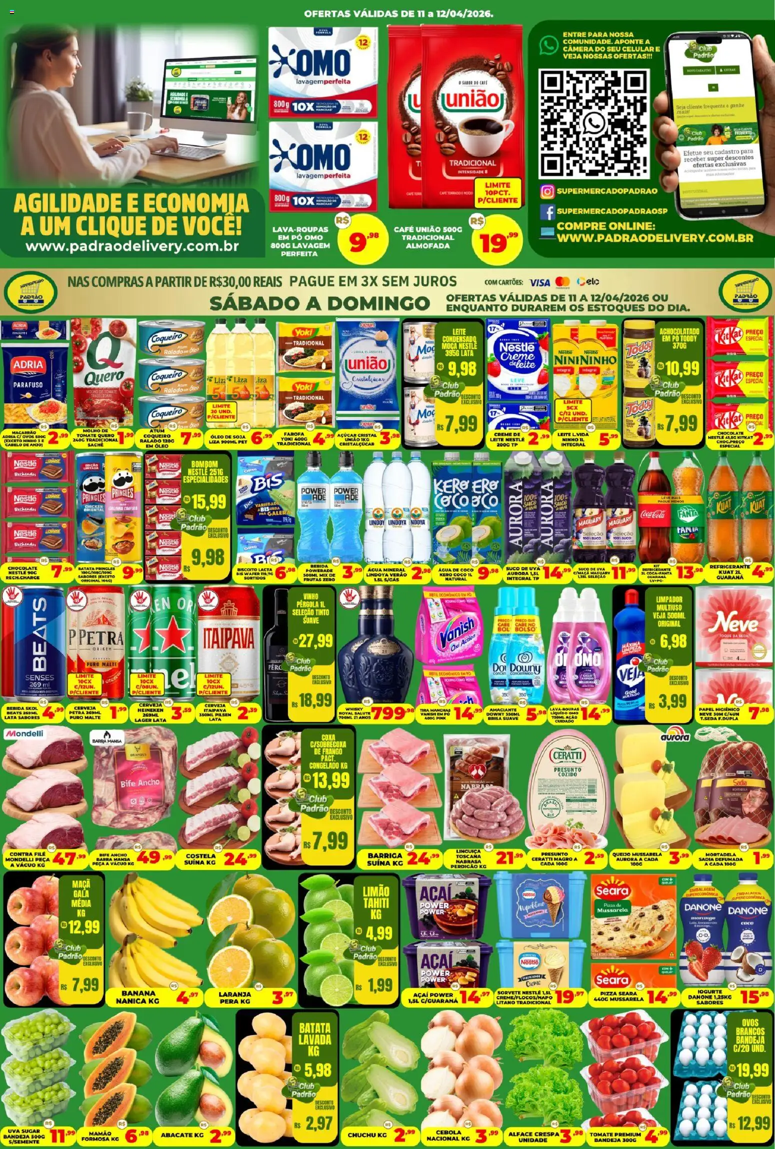 Pré-Visualização do folheto "Supermercado Padrão - Ofertas da semana" da loja Supermercado Padrão válido a partir de 11/04/2026