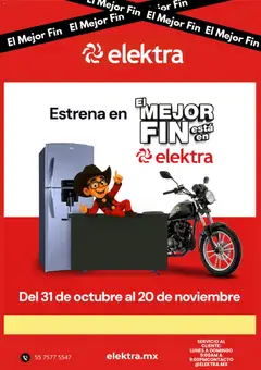 Vista previa las ofertas de la tienda Elektra - Buen Fin desde el 31/10/2025 