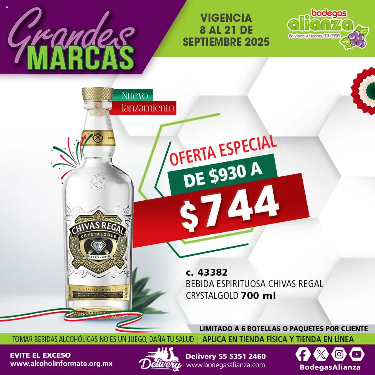 Catálogo Grandes Marcas Bodegas Alianza y sus promociones válidas desde el 08/09/2025 - Número de página 1