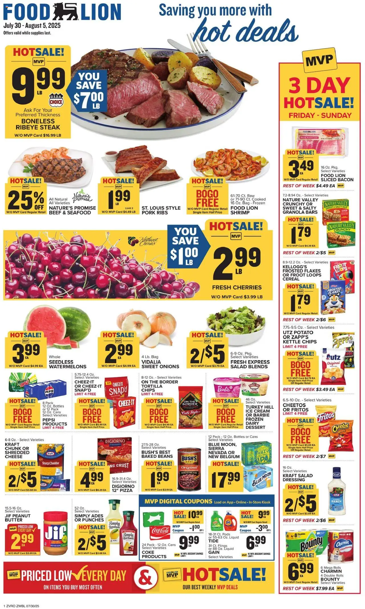 Food Lion Weekly Ad (07/30/2025) >> Preview AD next week - Page number 1