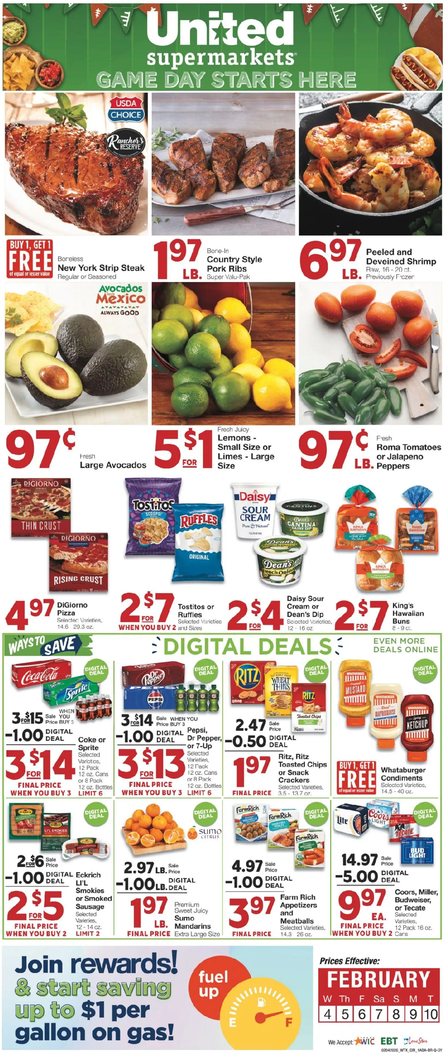 Ad Preview of United Supermarkets Weekly Ad from 02/03/2026