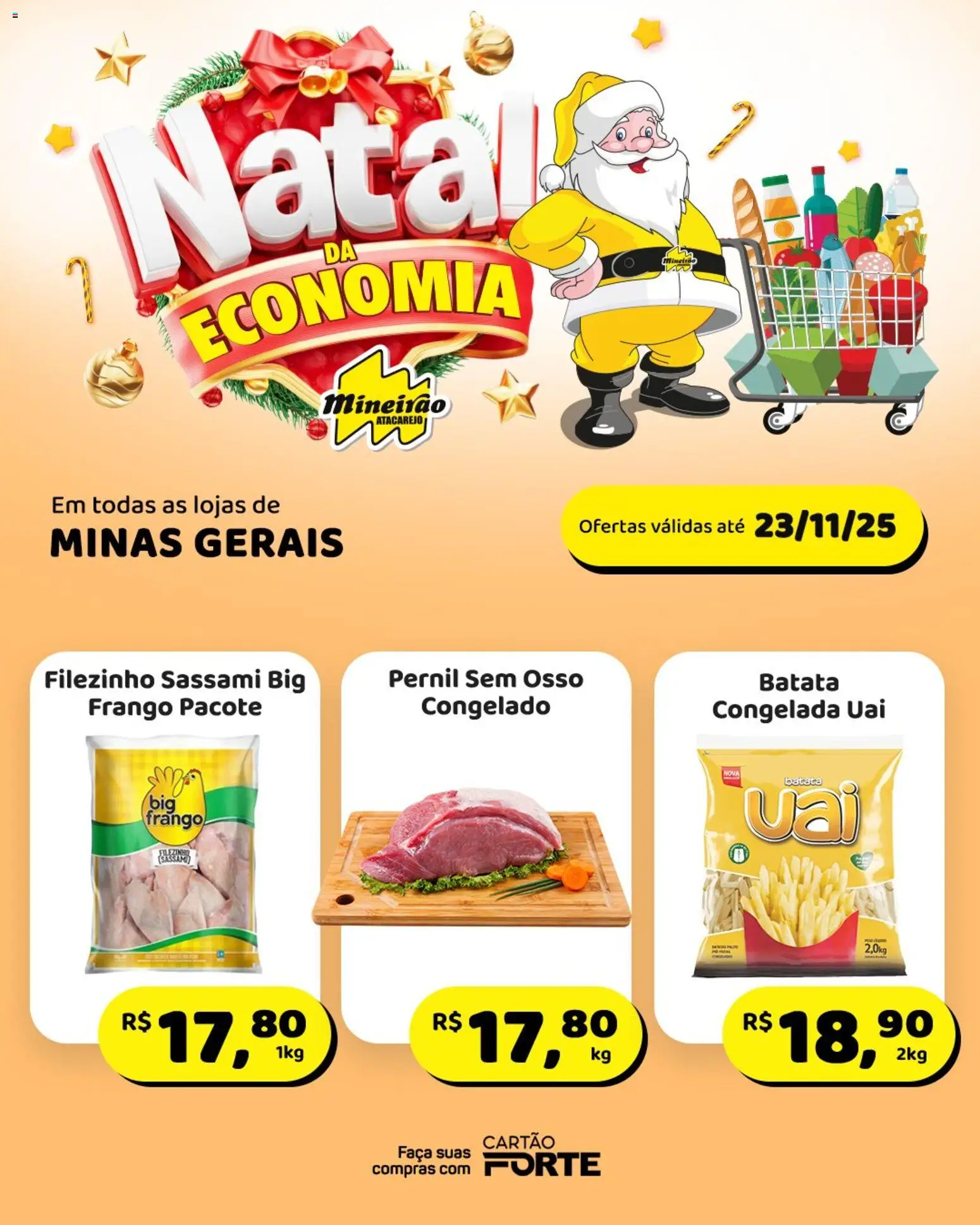 Pré-Visualização do folheto "Ofertas da semana" da loja Mineirão Atacarejo válido a partir de 17/11/2025